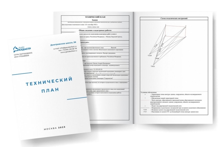 Технический план на здание в г. Москва, Окружной проезд